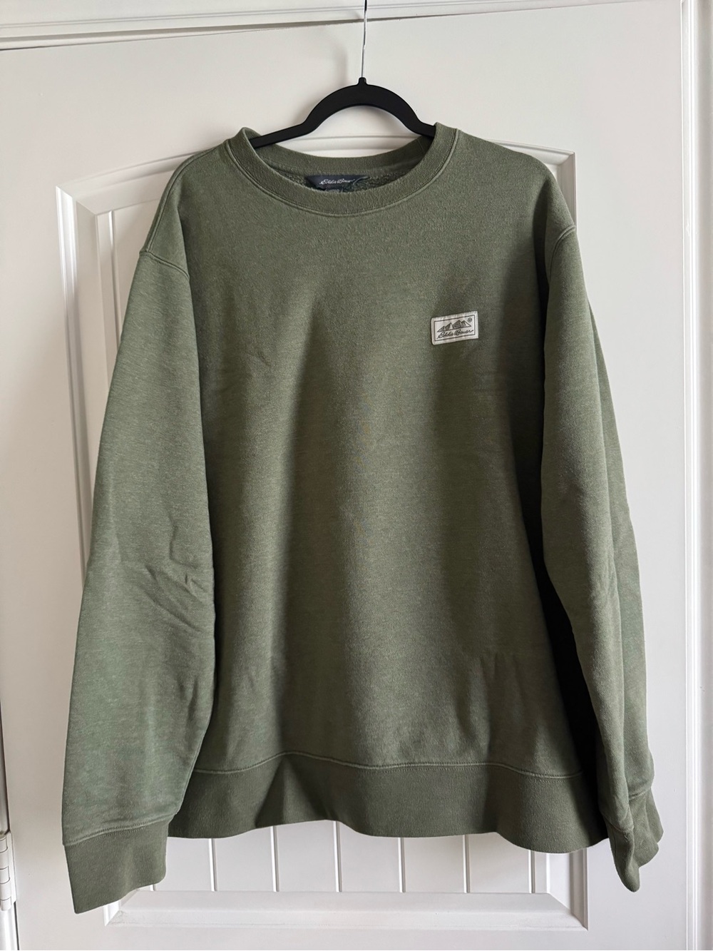 Men’s Eddie Bauer Olive Green Crewneck Sweatshirt. Size XXL.